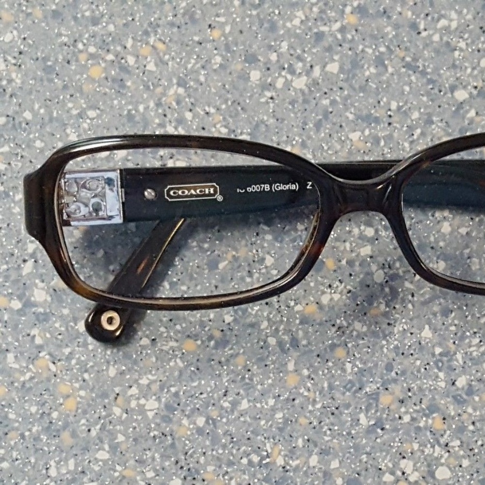 Coach Gloria Dark Tortoise & Silver Seal